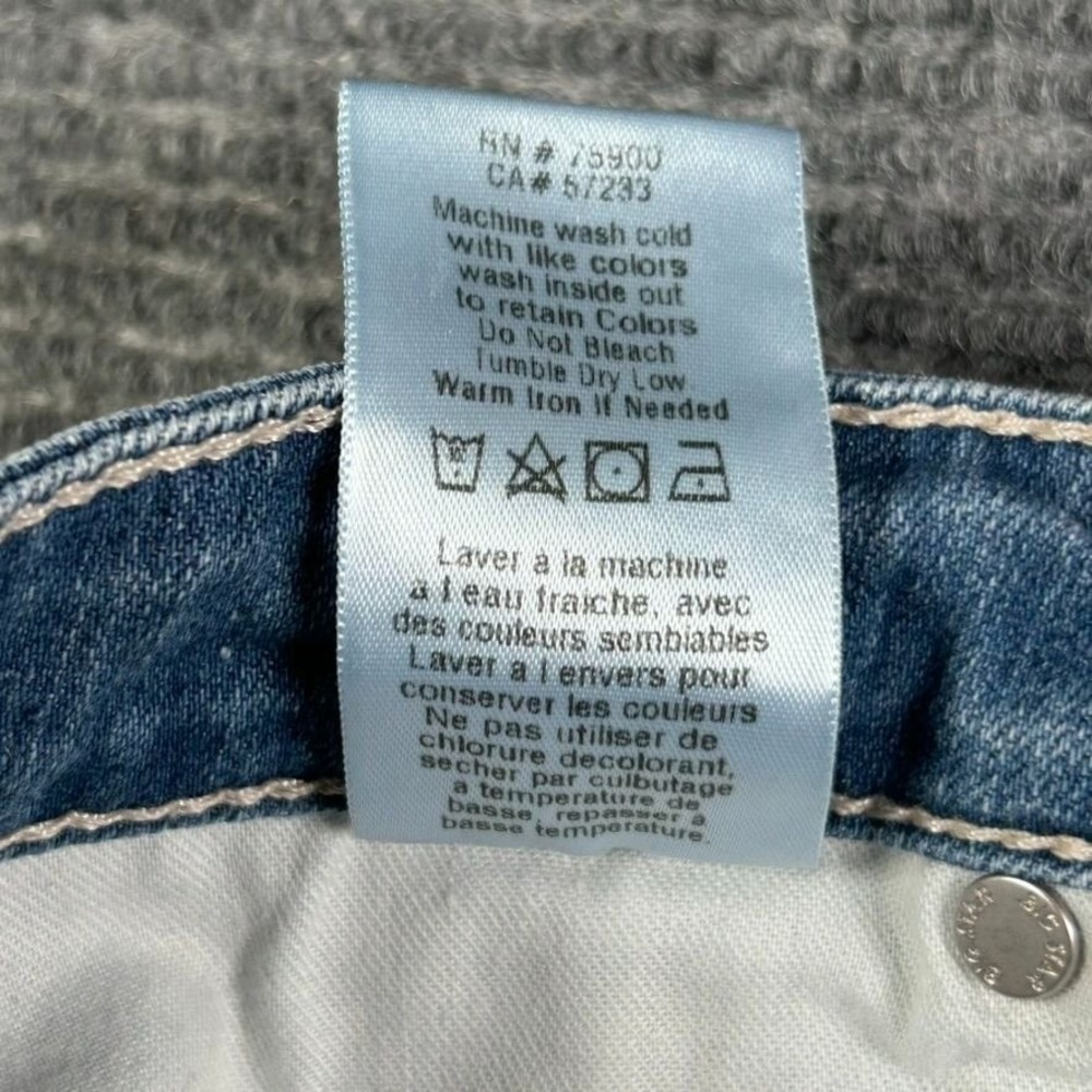 Big Star Hydra Cigarette Fit Jeans Womens 28 Light Wash Distressed Denim Casual - Picture 8 of 13